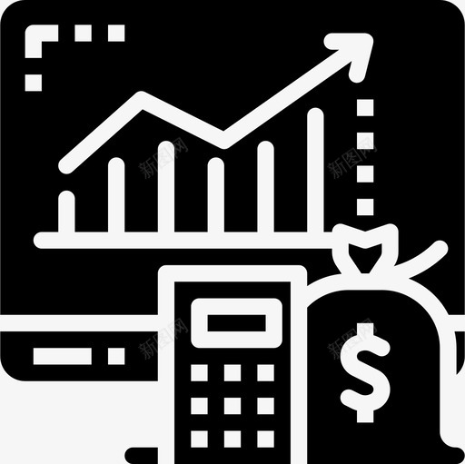 投资金融107稳健图标svg_新图网 https://ixintu.com 投资 稳健 金融