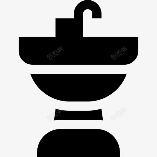 水槽浴室35装满水图标svg_新图网 https://ixintu.com 水槽 浴室 装满