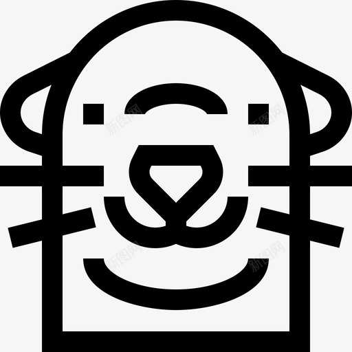海狮动物46直系图标svg_新图网 https://ixintu.com 动物 海狮 直系