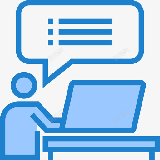 在线学习elearning24蓝色图标svg_新图网 https://ixintu.com elearning24 在线学习 蓝色