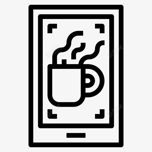 咖啡咖啡店126轮廓图标svg_新图网 https://ixintu.com 咖啡 咖啡店 轮廓