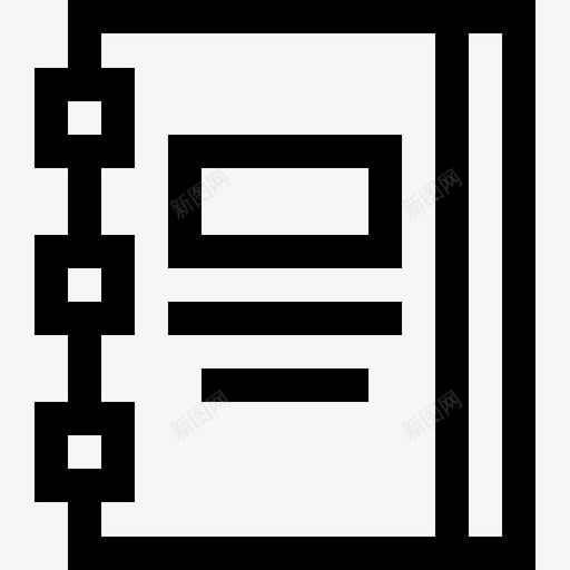 笔记本高中4线性图标svg_新图网 https://ixintu.com 笔记本 线性 高中