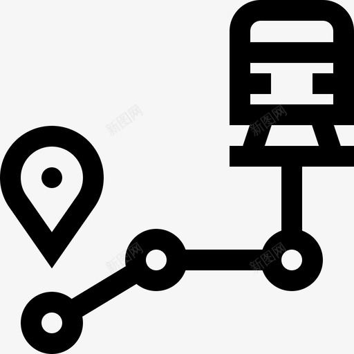 线路26号铁路直线图标svg_新图网 https://ixintu.com 26号铁路 直线 线路