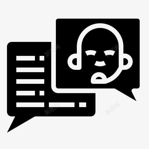 顾问业务客户关系管理图标svg_新图网 https://ixintu.com 业务 商业模式 客户关系管理 支持 电话销售 顾问