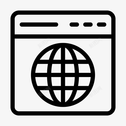 联机浏览器数据库图标svg_新图网 https://ixintu.com internet 主线 图示 宿主 数据库 浏览器 窗口 联机