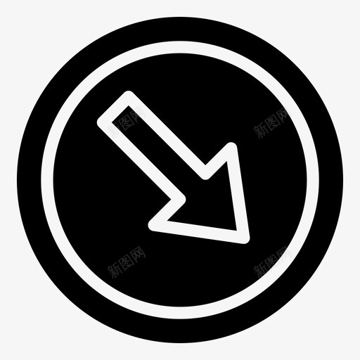 交通标志绕道汽车配件图标svg_新图网 https://ixintu.com 交通标志 汽车配件 绕道