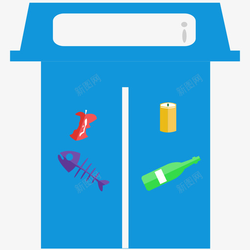 垃圾分类屋svg_新图网 https://ixintu.com 垃圾分类屋