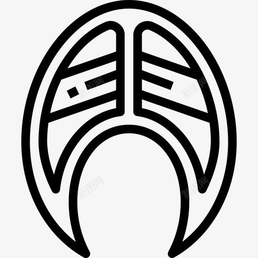 鲑鱼海鲜直系图标svg_新图网 https://ixintu.com 海鲜 直系 鲑鱼