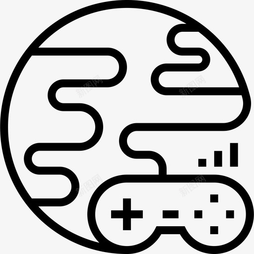 Gamepad游戏开发6线性图标svg_新图网 https://ixintu.com Gamepad 开发 游戏 线性