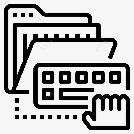 数据输入文档自由职业者图标svg_新图网 https://ixintu.com 数据输入 文档 自由职业者