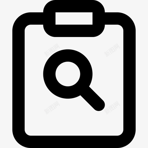 搜索放大镜剪贴板文档图标svg_新图网 https://ixintu.com 任务 剪贴板 图标 搜索 放大镜 文档