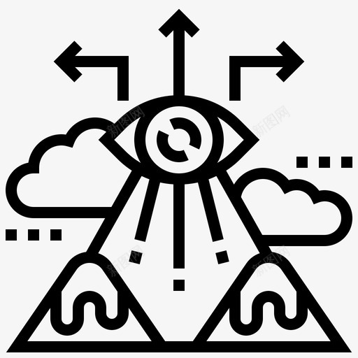 愿景焦点使命图标svg_新图网 https://ixintu.com 业务 使命 山脉 愿景 搜索 焦点 目标