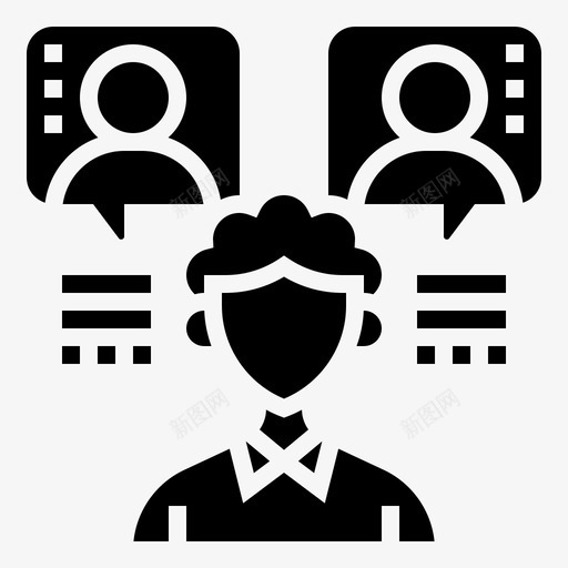 候选人27号面试字形图标svg_新图网 https://ixintu.com 27号 候选人 字形 面试
