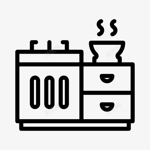 厨房家庭生活20线性图标svg_新图网 https://ixintu.com 厨房 家庭生活 线性