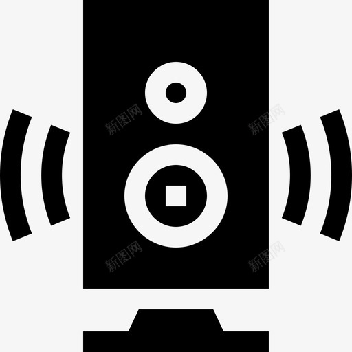 扬声器摇滚乐23满图标svg_新图网 https://ixintu.com 扬声器 摇滚乐