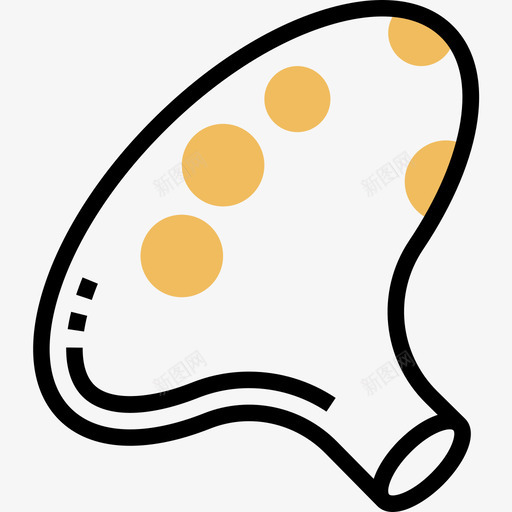 陶笛乐器7黄影图标svg_新图网 https://ixintu.com 乐器 陶笛 黄影