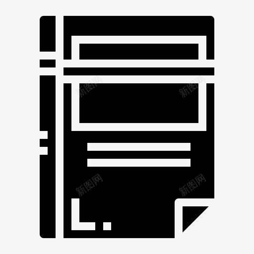 笔记本通讯簿书签图标svg_新图网 https://ixintu.com 书签 商务 文具 笔记本 通讯