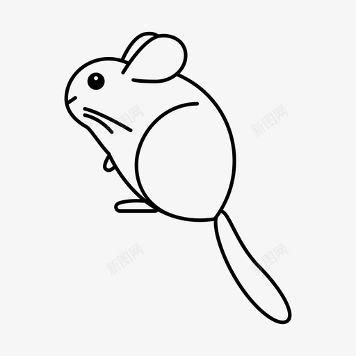 栗鼠绒毛毛皮图标svg_新图网 https://ixintu.com 啮齿动物 宠物 栗鼠 毛皮 绒毛