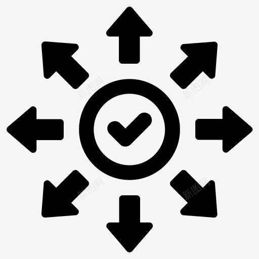 分发频道分区图标svg_新图网 https://ixintu.com 共享 分区 分发 频道