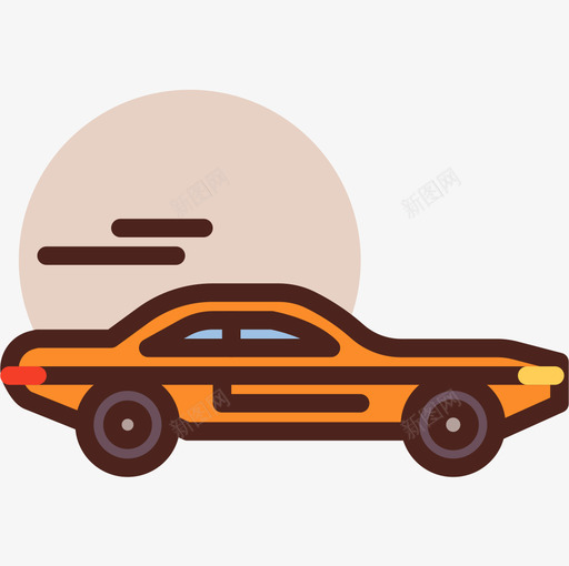 跑车自动5线性颜色图标svg_新图网 https://ixintu.com 线性 自动 跑车 颜色