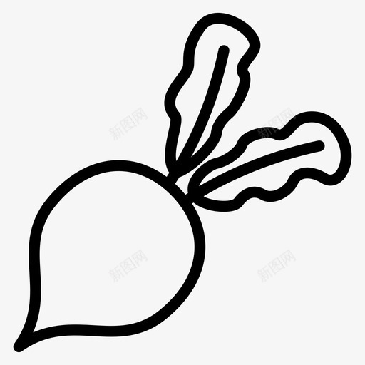 甜菜食物植物图标svg_新图网 https://ixintu.com 植物 概述 甜菜 蔬菜 食物