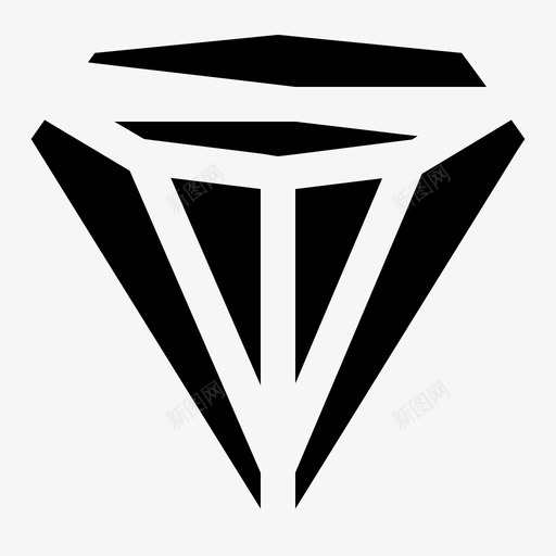 钻石账户货币图标svg_新图网 https://ixintu.com 价值 池井金融稳健 账户 货币 钻石