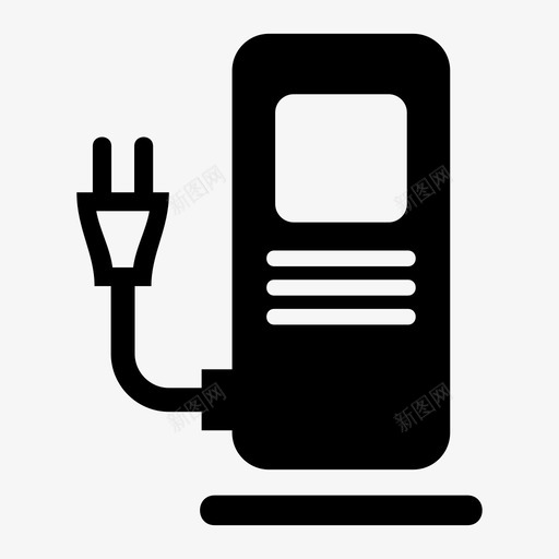 生态进化汽车充电器图标svg_新图网 https://ixintu.com 充电器 汽车 环境 生态 电动车 进化