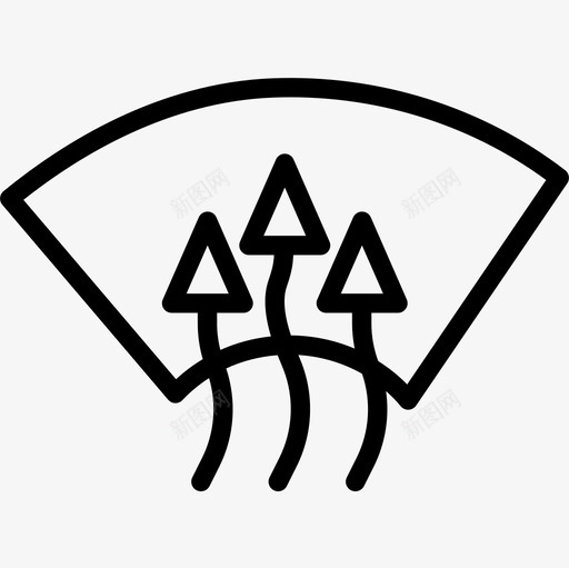 挡风玻璃自动4线性图标svg_新图网 https://ixintu.com 挡风 玻璃 线性 自动