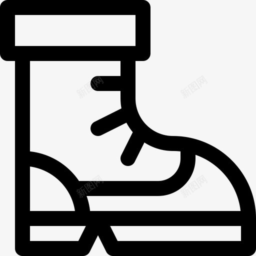 钓鱼靴26直线型图标svg_新图网 https://ixintu.com 直线 线型 钓鱼
