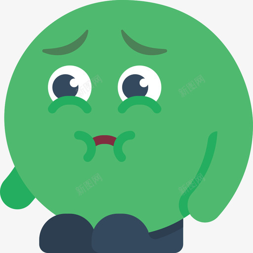 病了表情图2平淡图标svg_新图网 https://ixintu.com 平淡 病了 表情