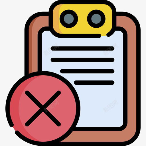 剪贴板文件和文档30线性颜色图标svg_新图网 https://ixintu.com 剪贴板 文件 文档 线性 颜色