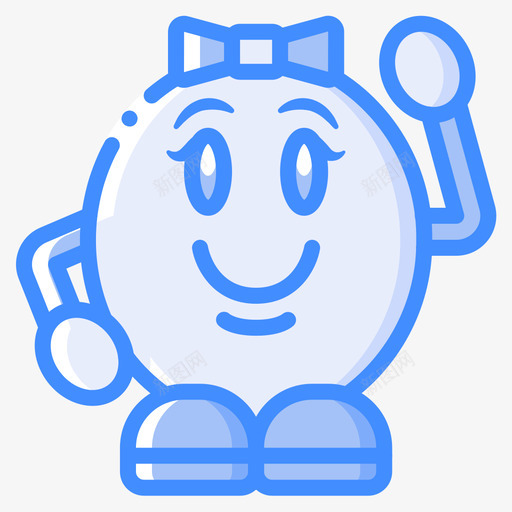 微笑表情人1蓝色图标svg_新图网 https://ixintu.com 微笑 情人 蓝色 表情