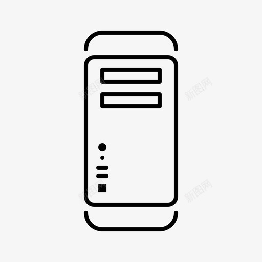 MacPro苹果产品线性图标svg_新图网 https://ixintu.com Mac Pro 产品 线性 苹果