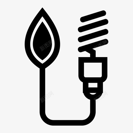 绿色电力生态电力图标svg_新图网 https://ixintu.com 环境 生态 电力 绿色电力 能源