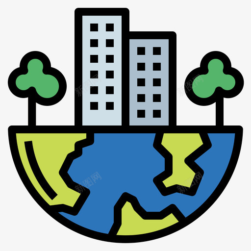 地球生态生物3线性颜色图标svg_新图网 https://ixintu.com 地球 生态 生物 线性 颜色