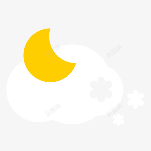 w_晴间多云有阵雪_夜间svg_新图网 https://ixintu.com w_晴间多云有阵雪_夜间 tq