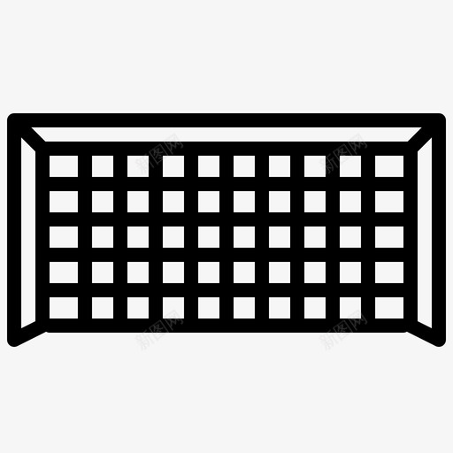 足球足球55直线型图标svg_新图网 https://ixintu.com 直线 线型 足球