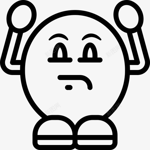 恼火情绪化的人3直率图标svg_新图网 https://ixintu.com 恼火 情绪化的人3 直率