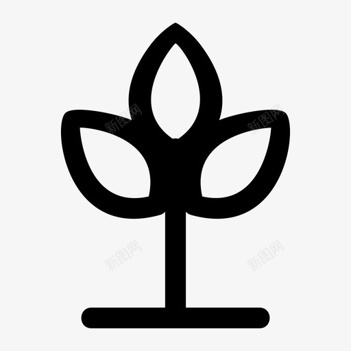 植物农业花卉图标svg_新图网 https://ixintu.com 农业 园艺 树叶 植物 花卉
