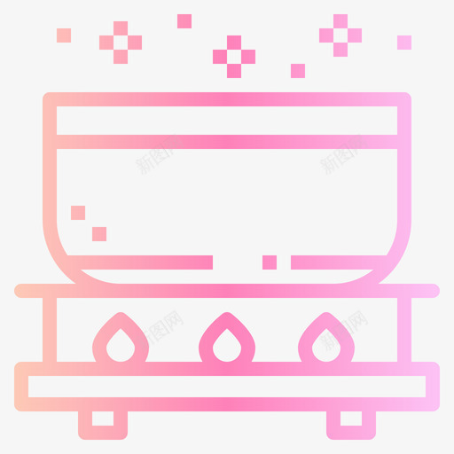 煮沸烹饪65梯度图标svg_新图网 https://ixintu.com 梯度 烹饪 煮沸