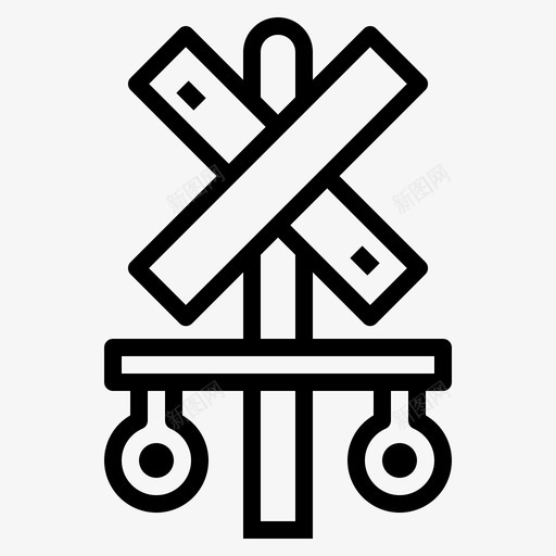 7号火车站直线标志图标svg_新图网 https://ixintu.com 7号 标志 火车站 直线