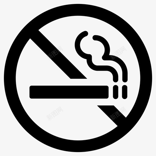 禁烟禁烟区图标svg_新图网 https://ixintu.com 禁烟 禁烟区