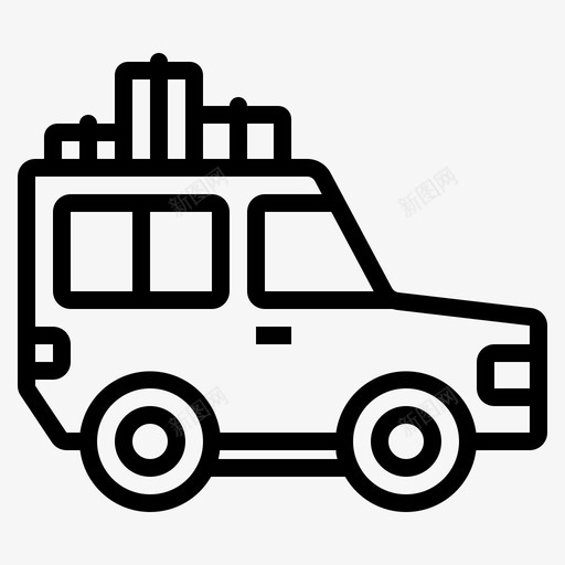 越野公路运输图标svg_新图网 https://ixintu.com 公路 越野 车辆 运输