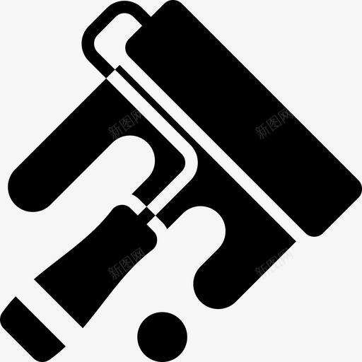 油漆辊木工2填充图标svg_新图网 https://ixintu.com 填充 木工 油漆