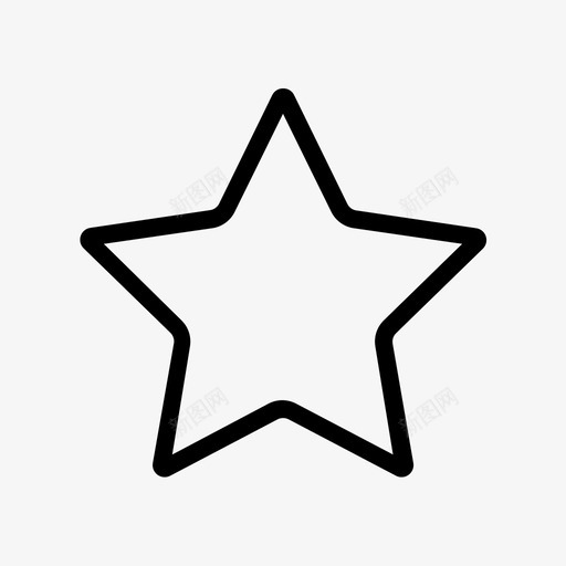 星(描边)24pxsvg_新图网 https://ixintu.com 星(描边)24px