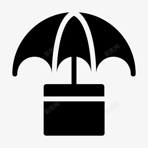 包裹保护纸箱安全图标svg_新图网 https://ixintu.com 保护 包裹 安全 标志 物流配送 纸箱