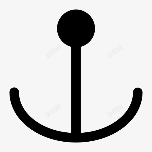 锚海滩海图标svg_新图网 https://ixintu.com 夏季 字形 海滩 热带