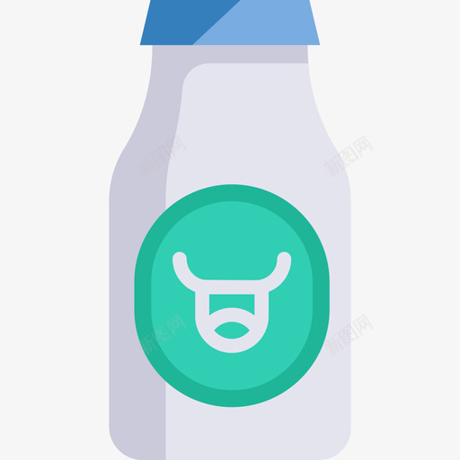 乳制品过敏2平淡图标svg_新图网 https://ixintu.com 乳制品 平淡 过敏2