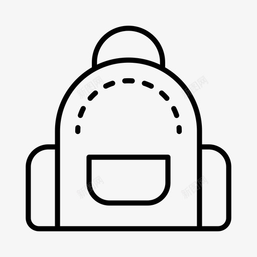 随身携带飞机背包图标svg_新图网 https://ixintu.com 旅游 机场 背包 随身携带 飞机