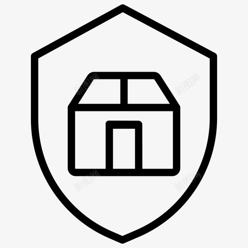 后勤保障箱子保险图标svg_新图网 https://ixintu.com 保险 后勤 后勤保障 盾牌 箱子